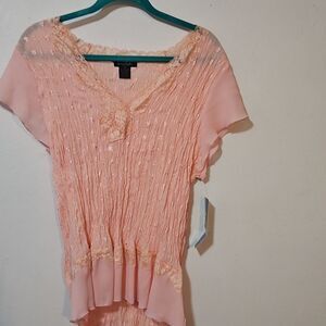 Sunny Taylor pink blouse 2X